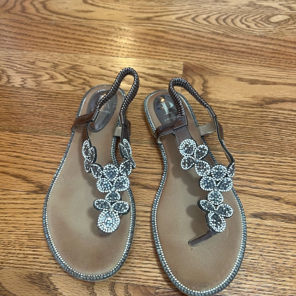 Elegant Rhinestone Embellished Sandals